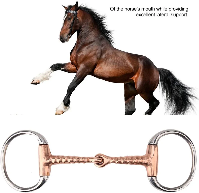 HEEPDD - Broca de acero inoxidable para caballo con forma de serpiente, para todo tipo de usos