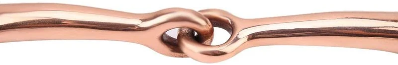 HEEPDD - Broca de entrenamiento para caballo con forma de serpiente, acero inoxidable, con boca de cobre rojo