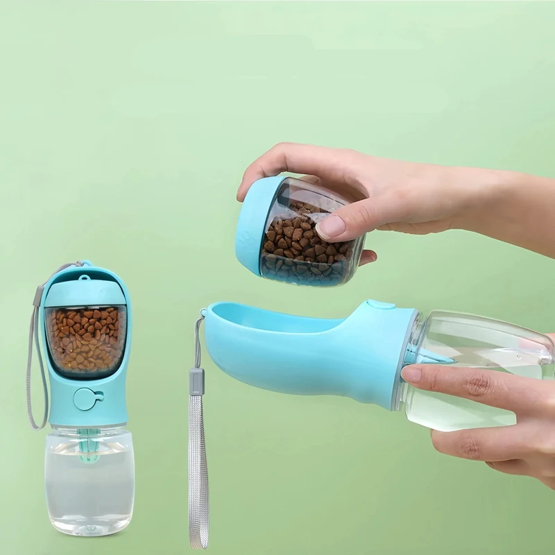Bouteille d’Eau Portable pour Chiens avec Distributeur