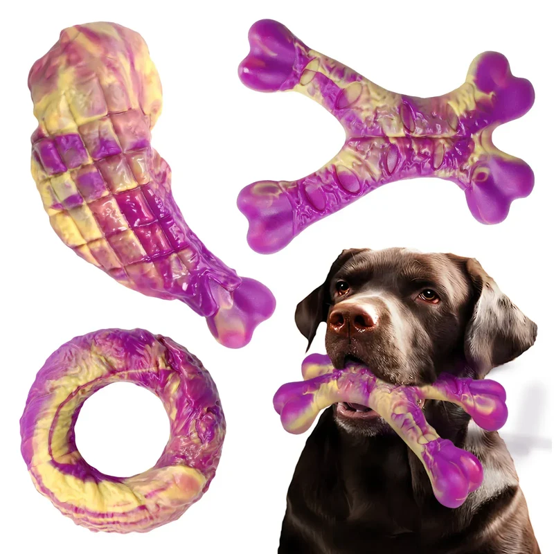 Jouet à Mâcher Résistant pour Chien Saveur Bœuf