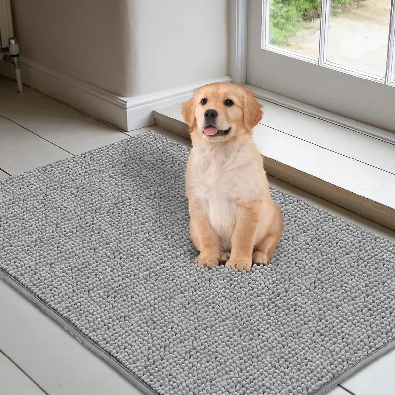 Tapis Absorbant pour Chien Antidérapant Séchage Rapide