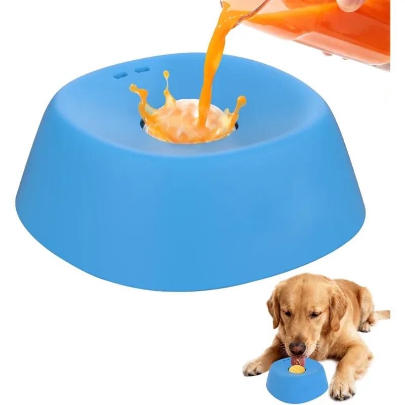 Gamelle Léchage Anti-Glouton pour Chien avec Friandises Liquides