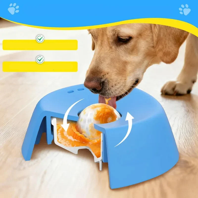 Gamelle Léchage Anti-Glouton pour Chien avec Friandises Liquides