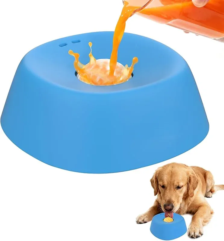 Gamelle Léchage Anti-Glouton pour Chien avec Friandises Liquides