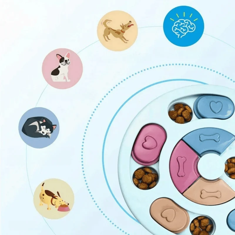 Jouet Puzzle Interactif pour Chien avec Distributeur de Friandises