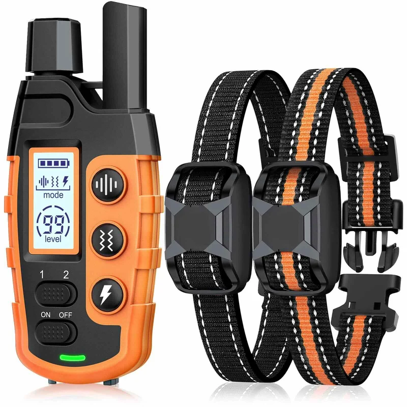 Collier de Dressage pour Chien avec Télécommande Rechargeable
