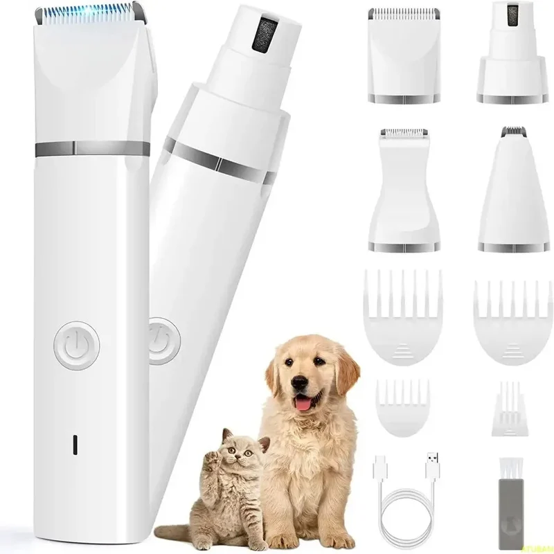 Tondeuse Sans Fil Multifonction pour Chien et Chat