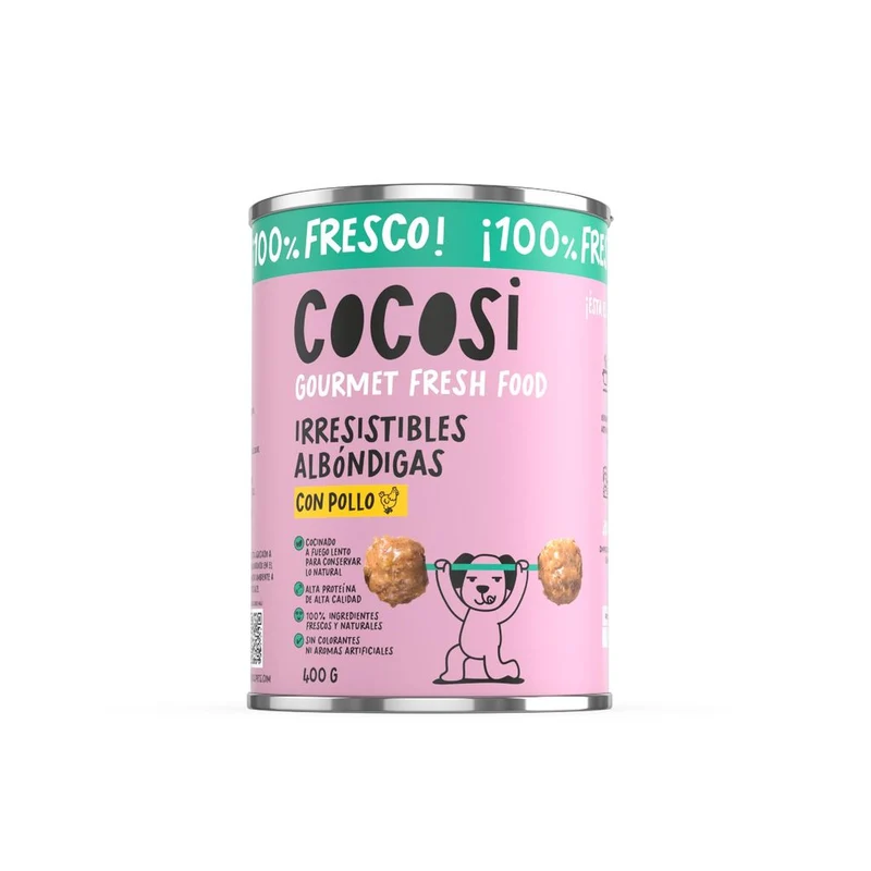 Cocosi Lata de Albóndigas de Pollo para Perros
