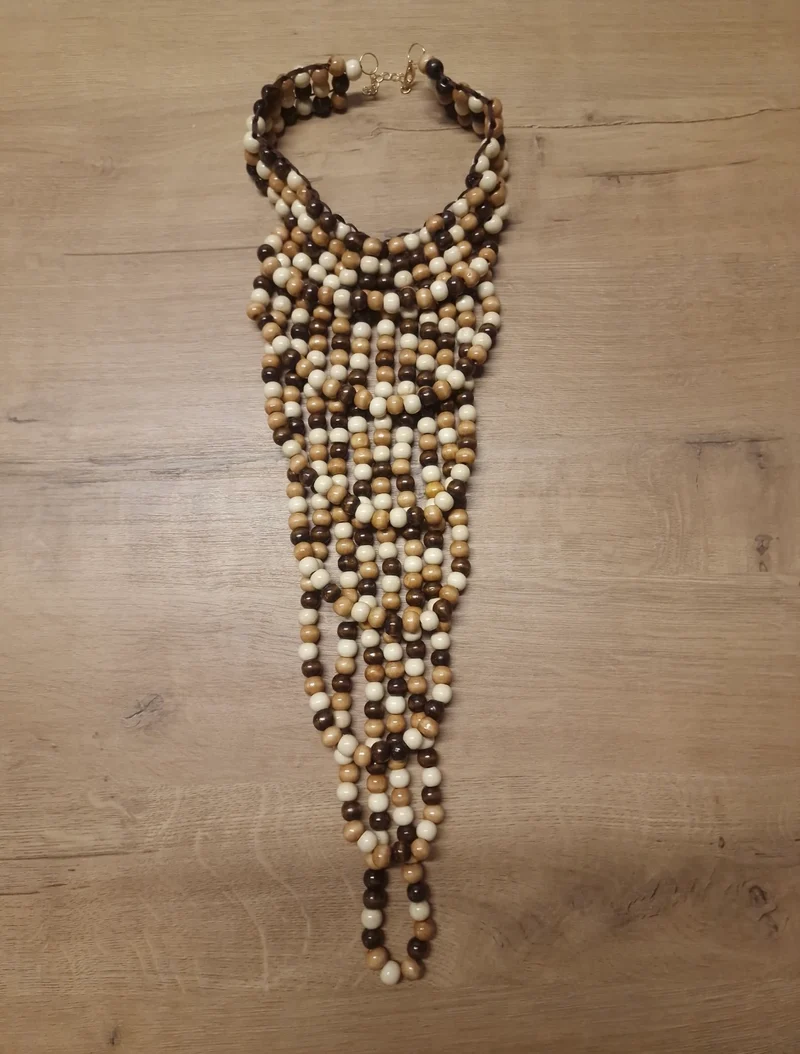 Collar Jirafa marrón multicolor
