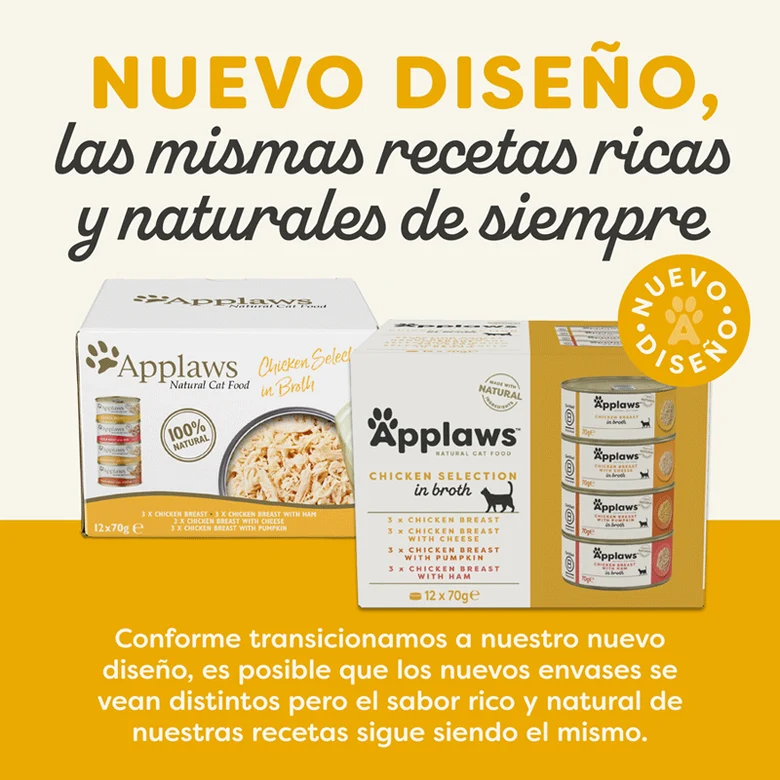 Applaws Pack 12 uds Comida Húmeda Lata para Gatos