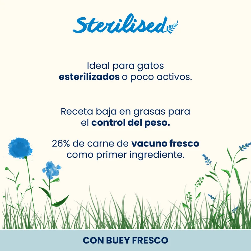 Almo Nature Adult Sterilised Buey Fresco Pienso para Gatos