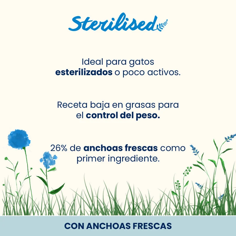 Almo Nature Adult Sterilised Anchoas Frescas Pienso para Gatos