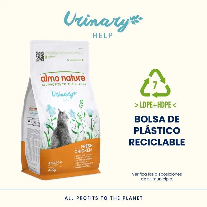 Almo Nature Urinary Help Pollo Pienso para Gatos
