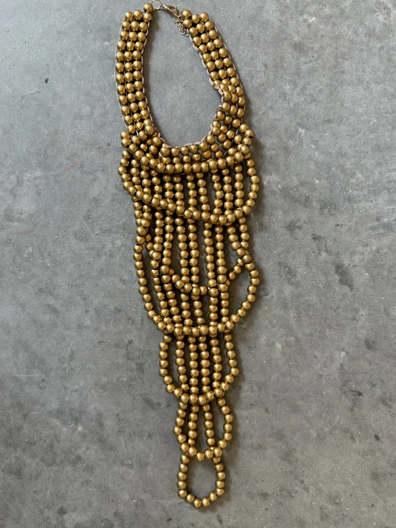 Collar jirafa dorado