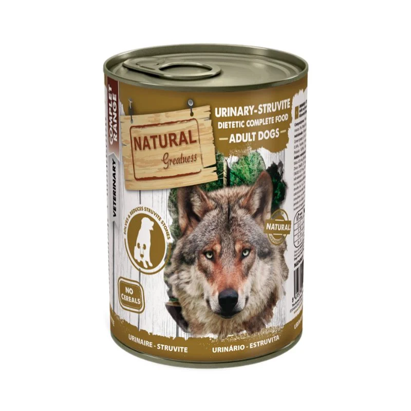 COMIDA HUMEDA PERROS NATURAL GREATNESS URINARY STRUVITE 6X400 GRAMOS