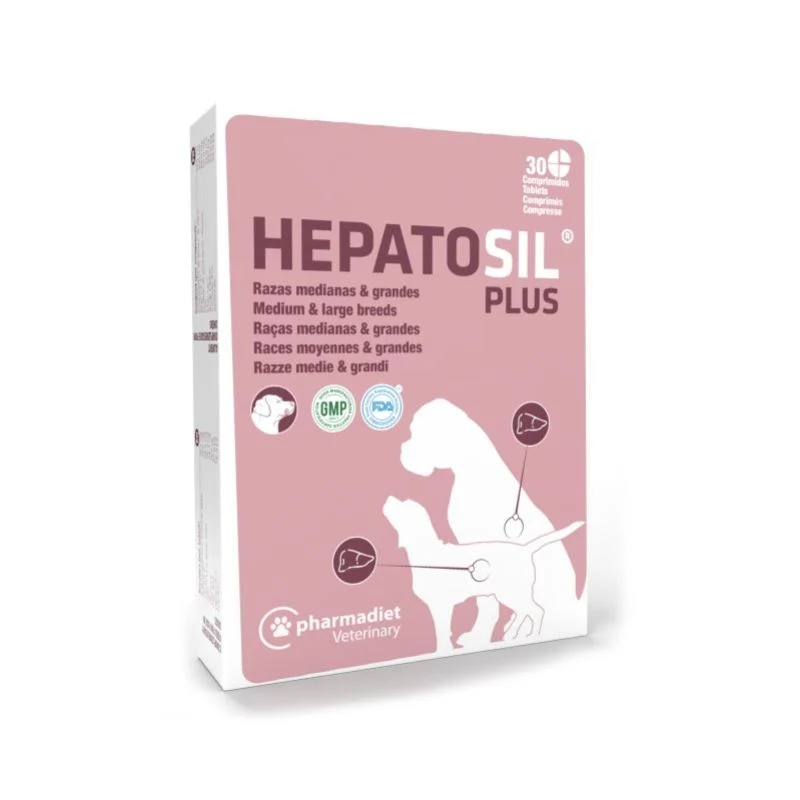 HEPATOSIL PLUS PERROS RAZAS MEDIANAS Y GRANDES 30 COMPRIMIDOS