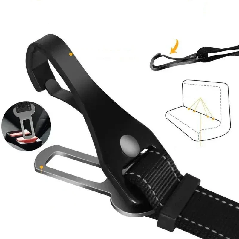 Ceinture de Sécurité Voiture 3-en-1 pour Chien
