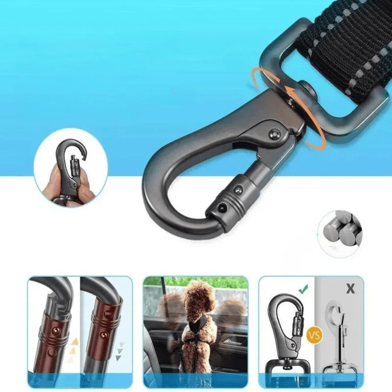 Ceinture de Sécurité Voiture 3-en-1 pour Chien