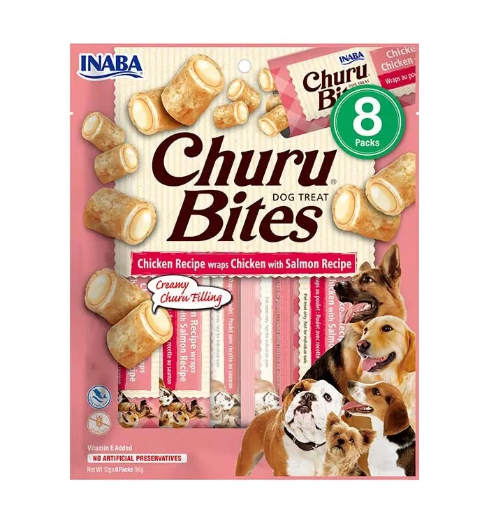 Churu Bites Receta de Pollo con Salmón Snack para Perros
