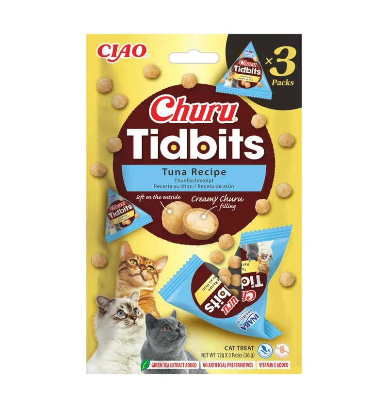 Churu Tidbits Receta de Atún Snack para Gatos