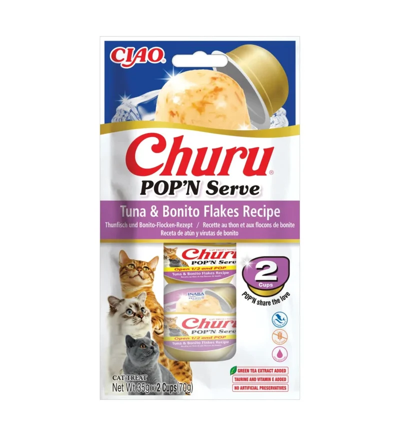 Churu Pop'N Serve Atún Snack para Gatos