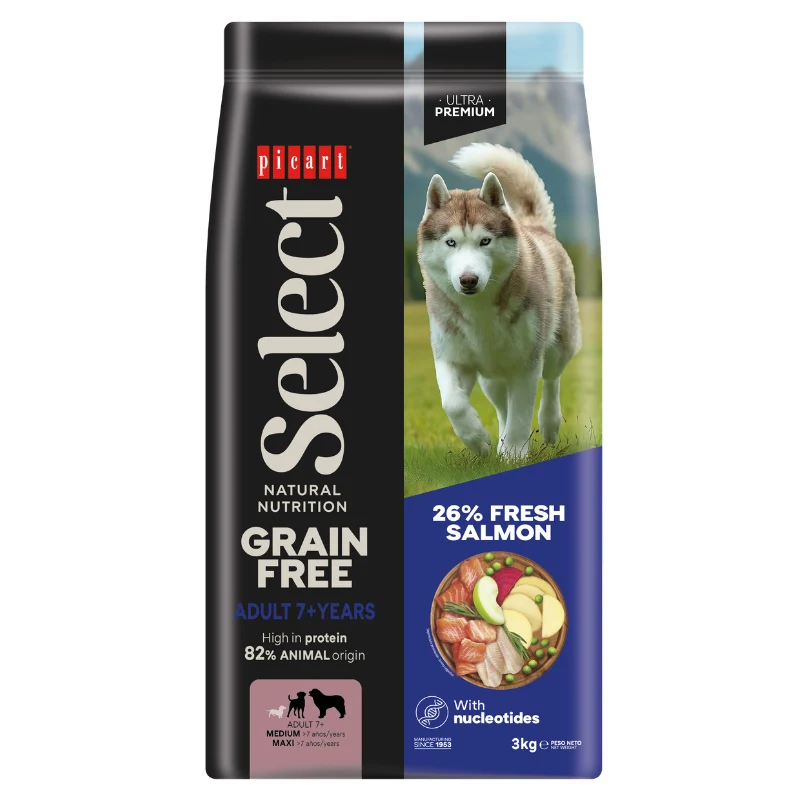 Picart Select Adult 7+ Años Grain Free Salmón