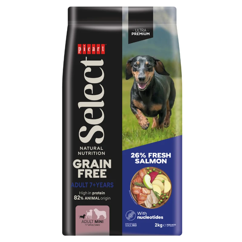 Picart Select Adult Mini 7+ Años Grain Free Salmón