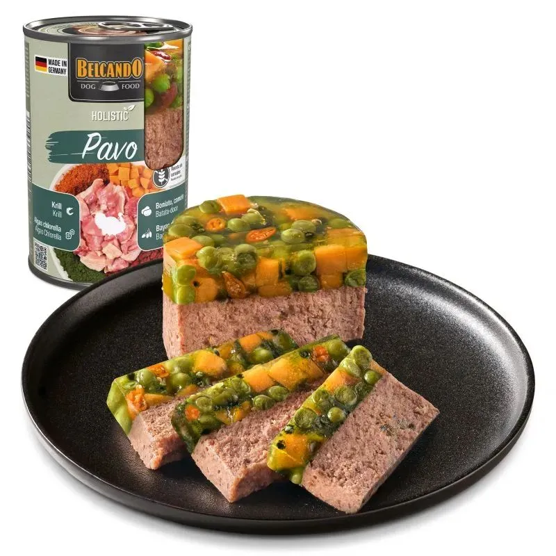 COMIDA HUMEDA PERRO BELCANDO HOLISTIC PAVO 6 X 400 G