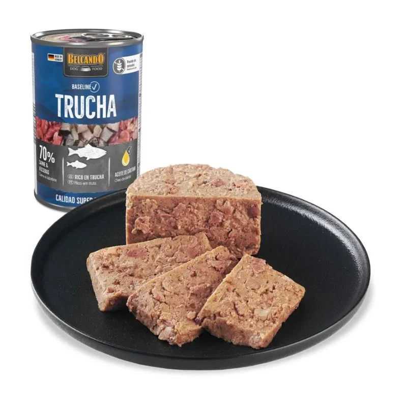 LATAS COMIDA HUMEDA PERRO BELCANDO TRUCHA 6 X 800 G