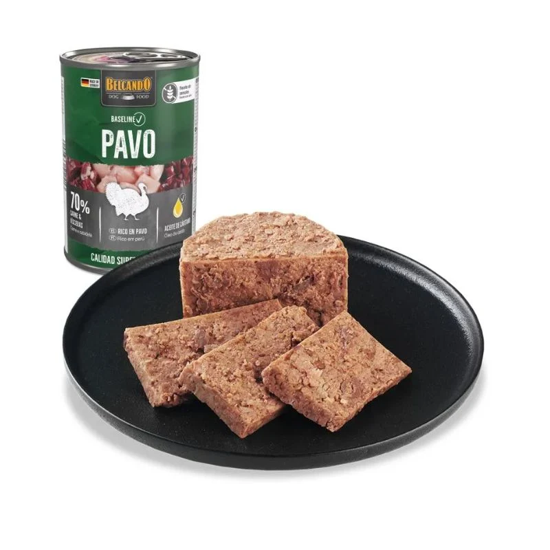 LATAS COMIDA HUMEDA PERRO BELCANDO PAVO 6 X 800 G