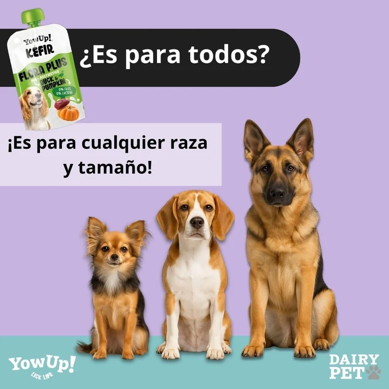 YowUp Flora Plus Kéfir con Pato y Calabaza para Perros 115 g