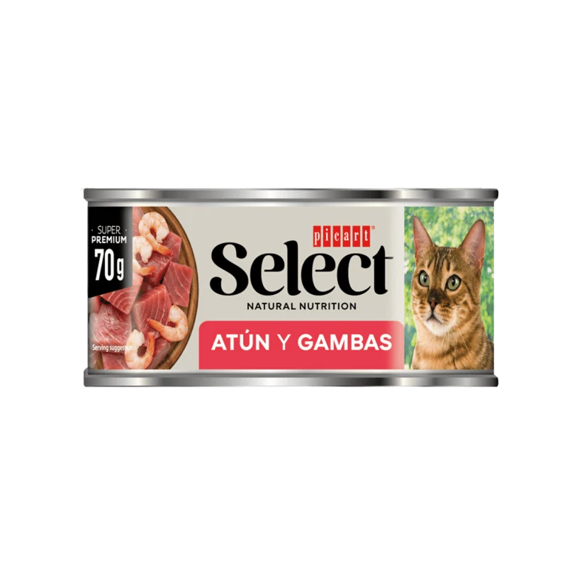 Picart Select Adult Atún y Gambas Lata Comida Húmeda para Gatos
