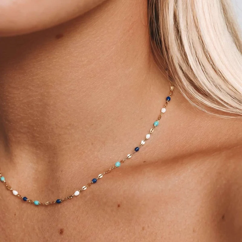 Collar Azul Pintoresco