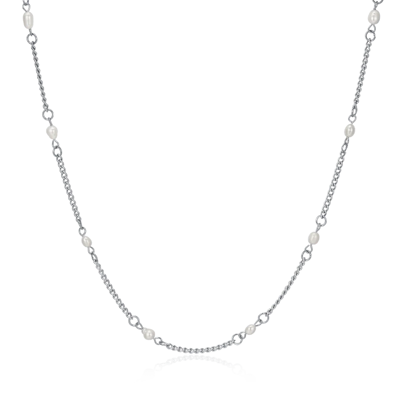 Collar Perlitas Blancas