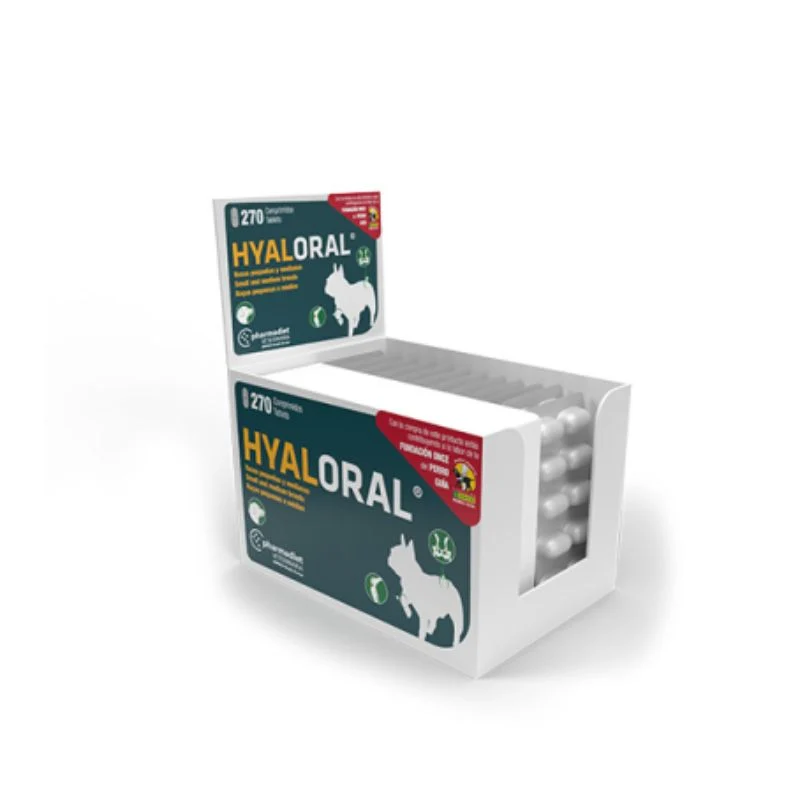 HYALORAL CLASIC PERRO RAZA PEQUEÑA MEDIANA 270 COMPRIMIDOS