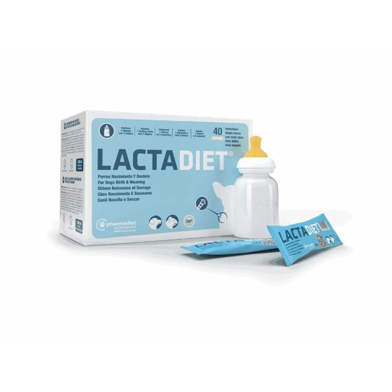 LACTADIET PERROS NACIMIENTO DESTETE 40 X 7,5GR 300 GR