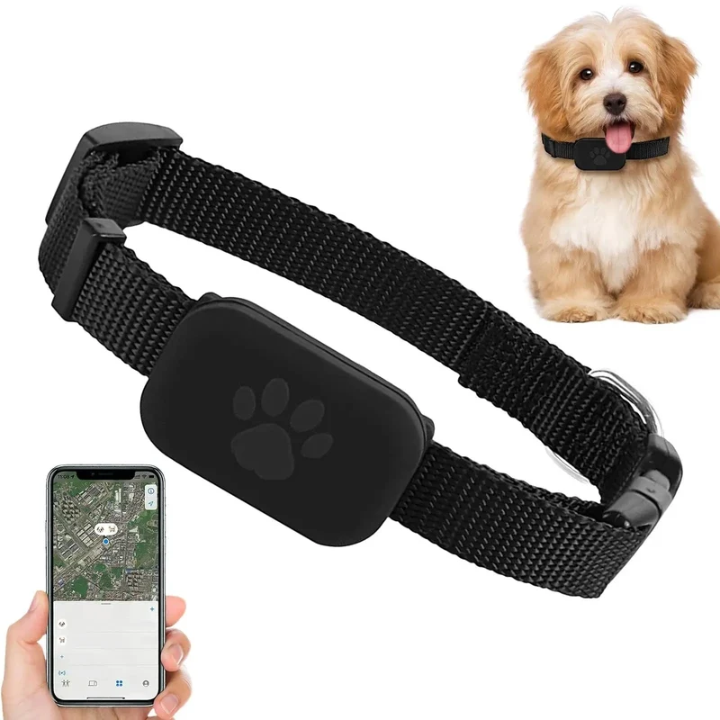 Collier GPS Ajustable pour Chats et Petits Chiens avec Suivi via Application Mobile