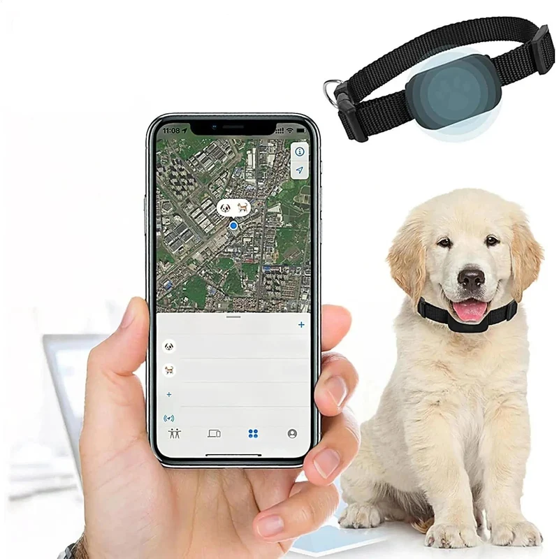 Collier GPS Ajustable pour Chats et Petits Chiens avec Suivi via Application Mobile