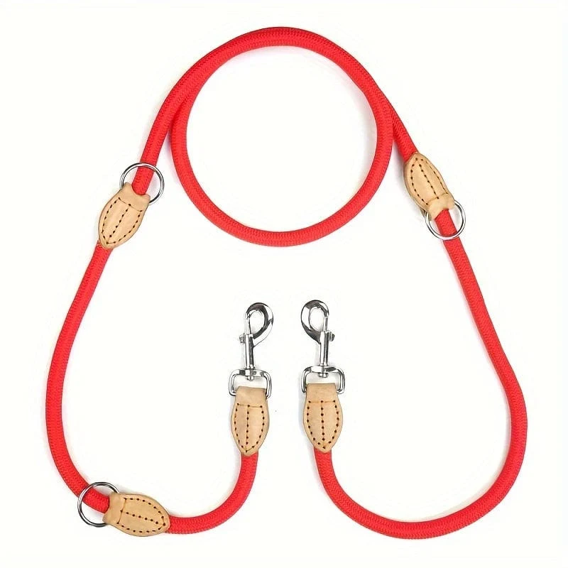 Laisse multifonction pour chien – simple, double ou mains libres – 2,1 m