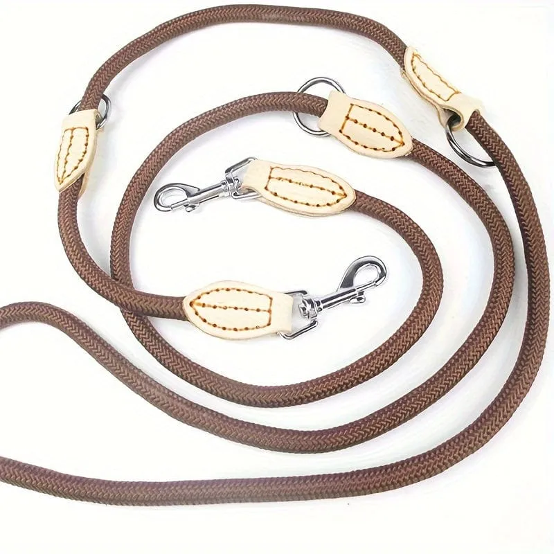Laisse multifonction pour chien – simple, double ou mains libres – 2,1 m