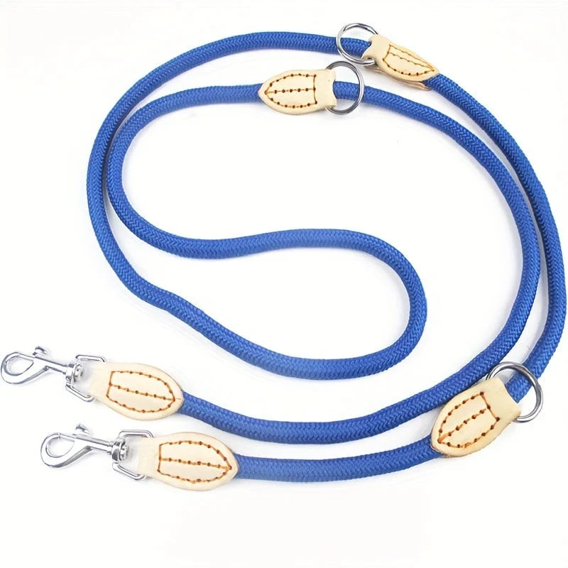 Laisse multifonction pour chien – simple, double ou mains libres – 2,1 m