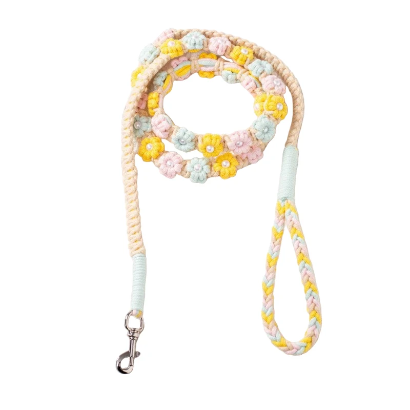 Laisse pour chien avec motif floral – 1,5 mètre