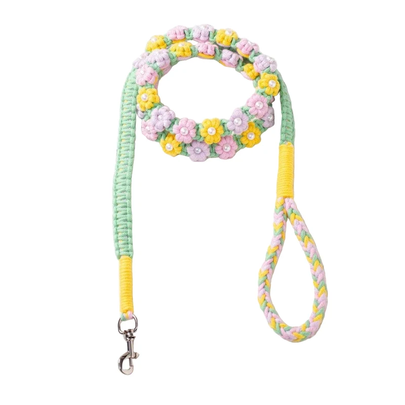 Laisse pour chien avec motif floral – 1,5 mètre