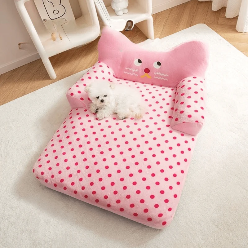 Canapé de repos pour petit chien avec base antidérapante