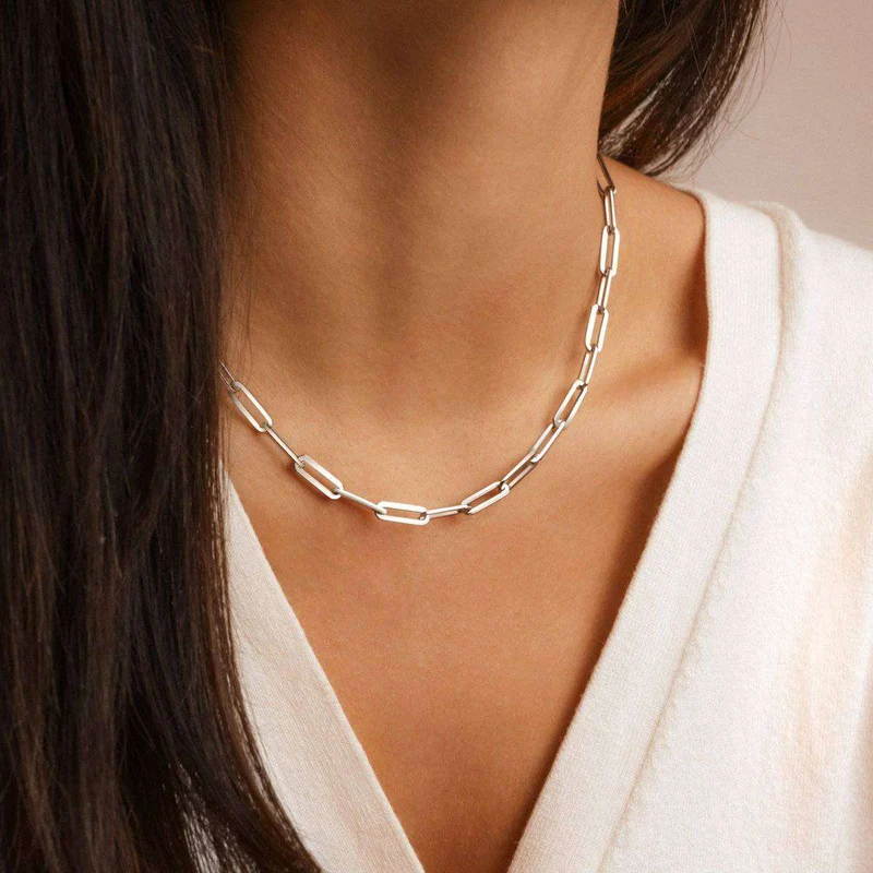 Collar Eslabón Rectangular