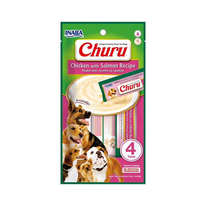 Churu Puré Pollo y Salmón