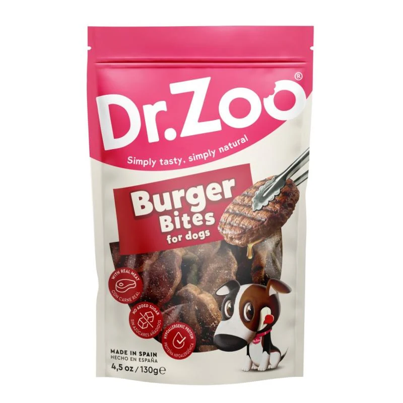 Dr. Zoo Burger Bites Snack para Perros
