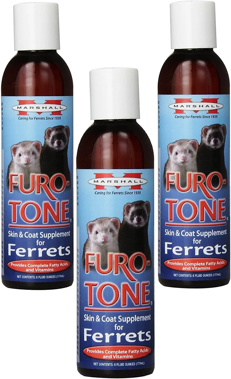 (3 Pack) Marshall Furo tono Suplemento vitamínico para los hurones, 6-Ounce cada