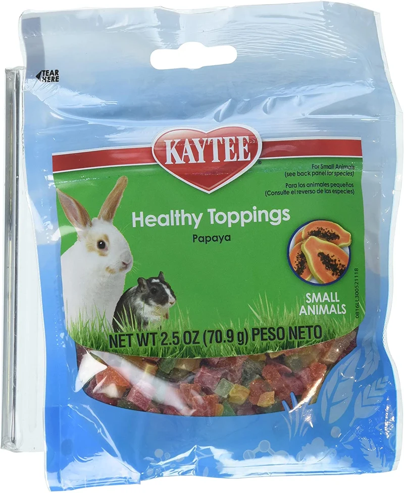 Ingredientes saludables Kaytee para animales pequeños, papaya