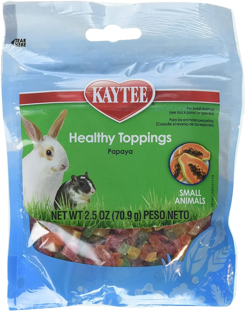 Ingredientes saludables Kaytee para animales pequeños, papaya